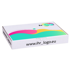 Maxibriefkarton mit Digitaldruck 350x250x50 mm - Weiß