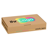 Maxibriefkarton mit Digitaldruck 180x130x45 mm - Braun