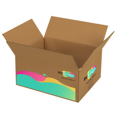 Faltkarton mit Digitaldruck 190x150x140 mm - 1-wellig