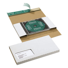 CD-Jewel Mailer 228x130x17 mm Fenster Links Weiß