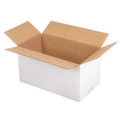 Faltkarton 400x300x300 mm - 1-wellig - Weiß