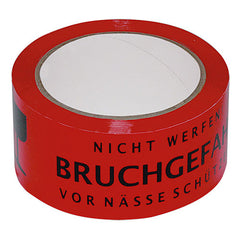 Klebeband 66 m x 50 mm Bruchgefahr leise abrollend - Rot