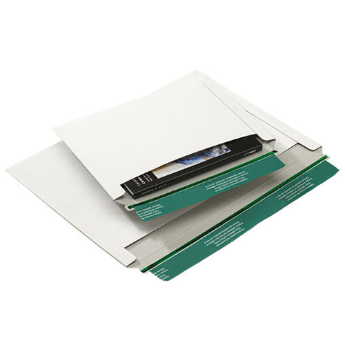 Versandtasche aus Vollpappe Quer 249x175 mm Weiß